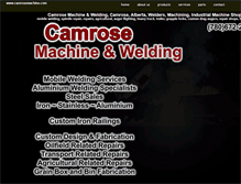 Tablet Screenshot of camrosemachine.com